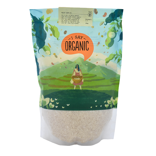 white basmati rice chawal organic