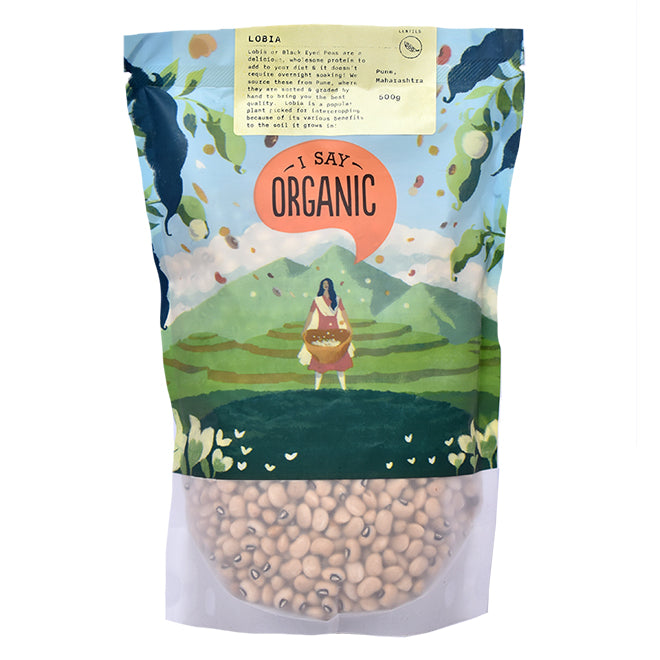 Organic Lobia - Black Eyed Peas