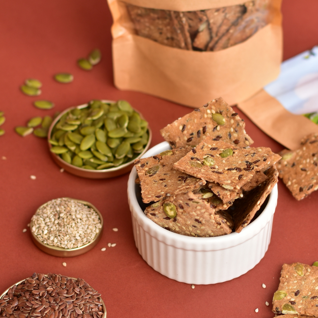 Organic Onion & Multi-Seed Crackers